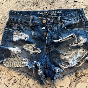 American Eagle Women’s Distressed Jean Shorts